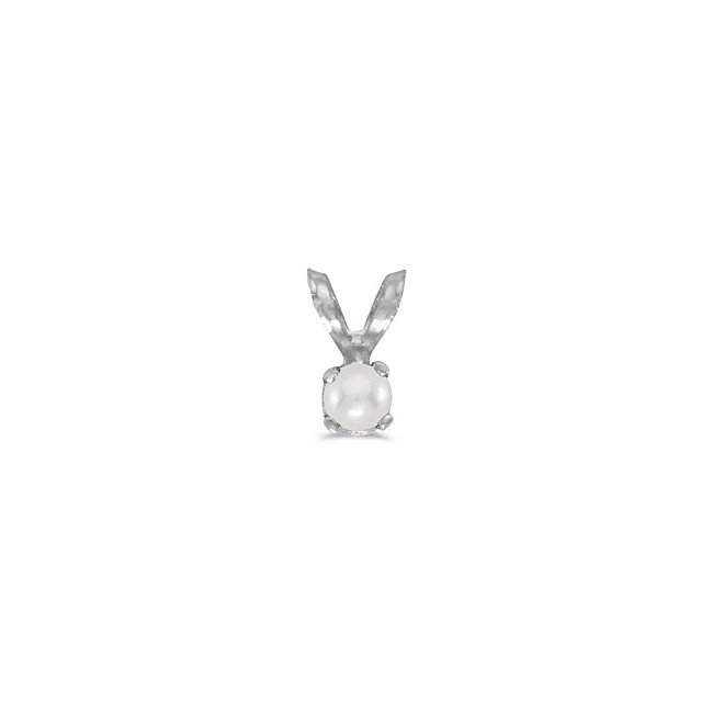 14k White Gold Pearl Pendant