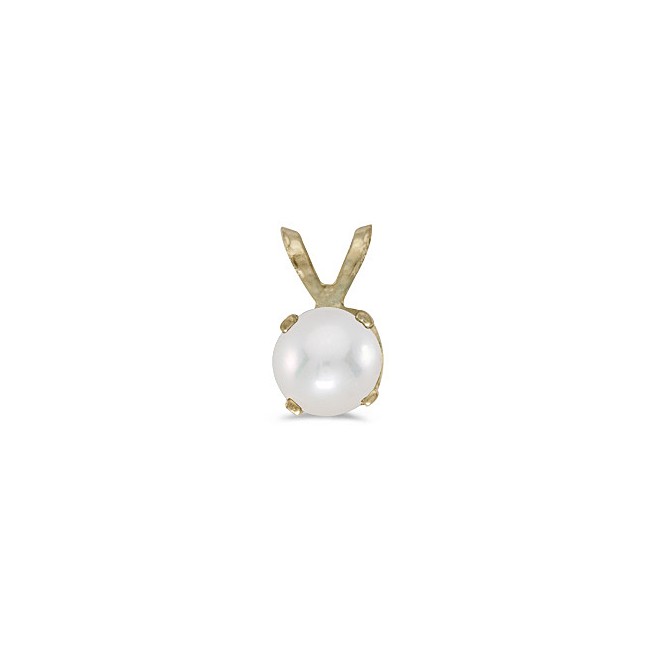 14k Yellow Gold Pearl Pendant