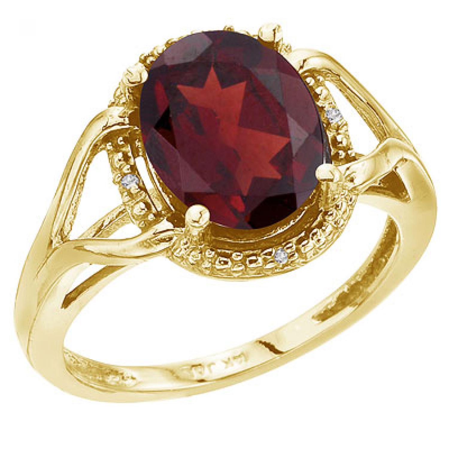 14K Yellow Gold 10x8 Oval Checkerboard Peridot and Diamond Ring
