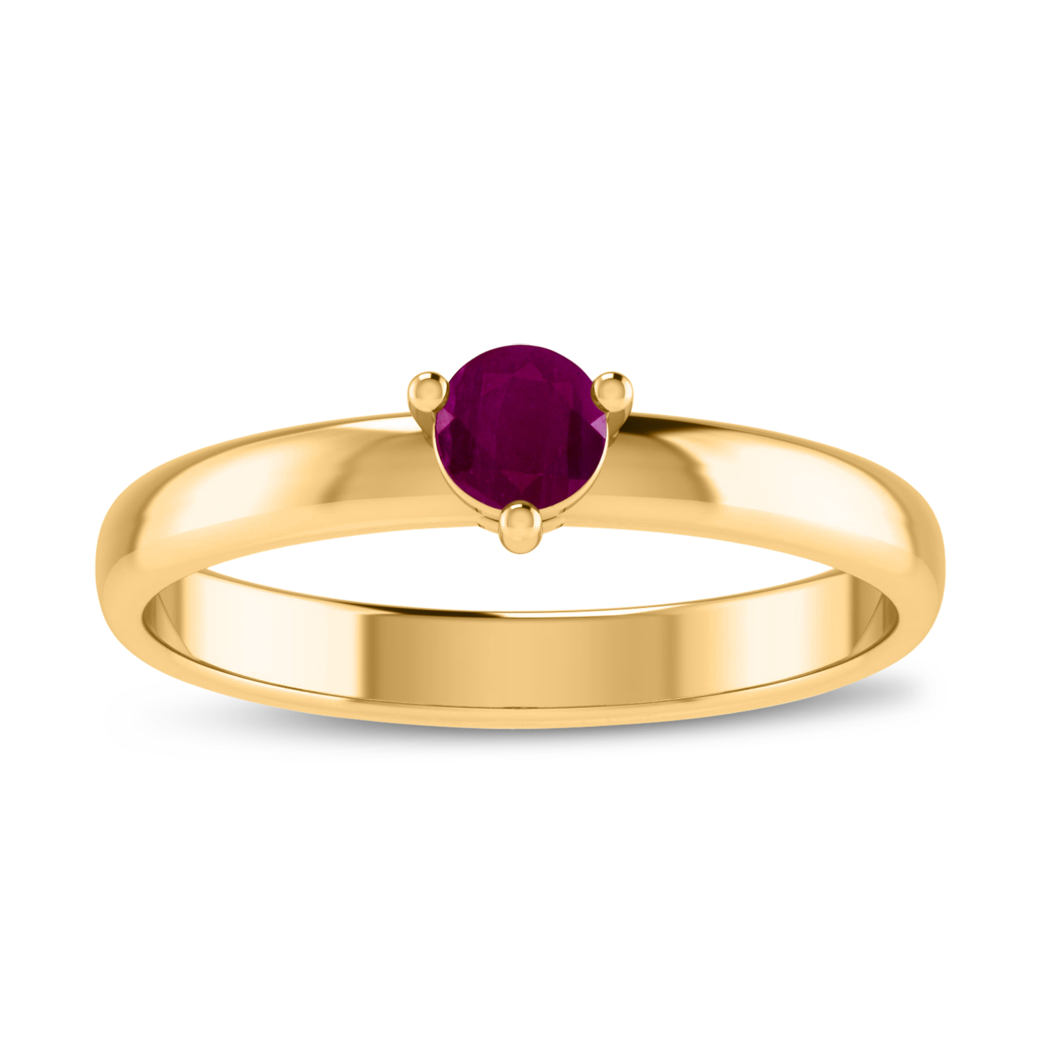 Stackable July Birthstone Ring - Ruby Red – Sweet Romance Jewelry