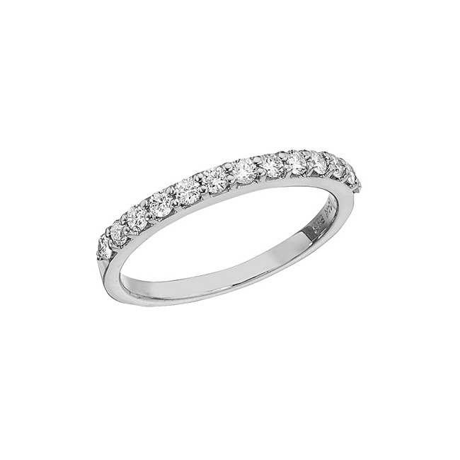 14K White Gold Diamond Diamond Band Ring