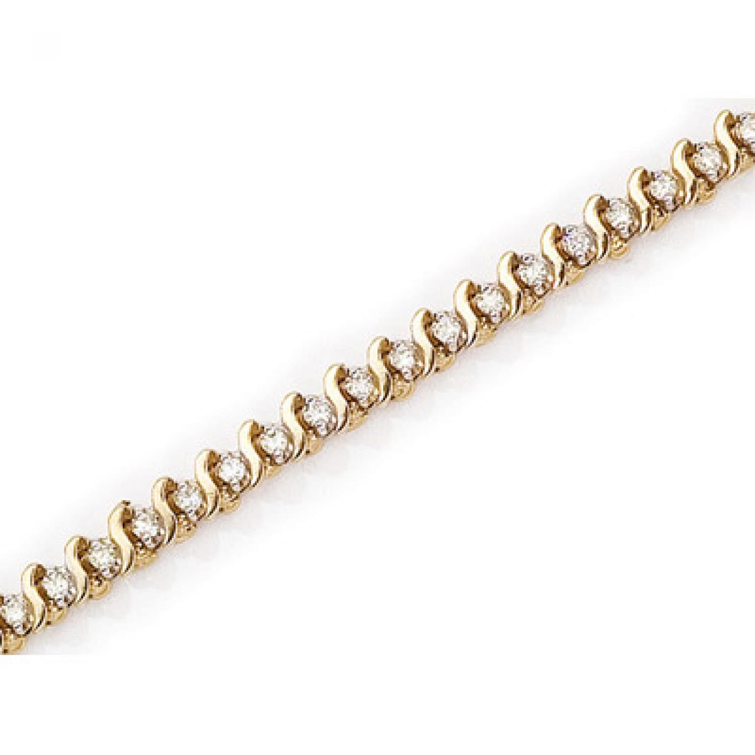 14K Yellow Gold Diamond Bracelet