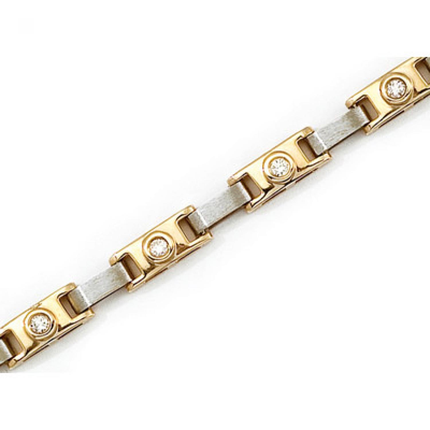 14K Yellow Gold Diamond Bracelet