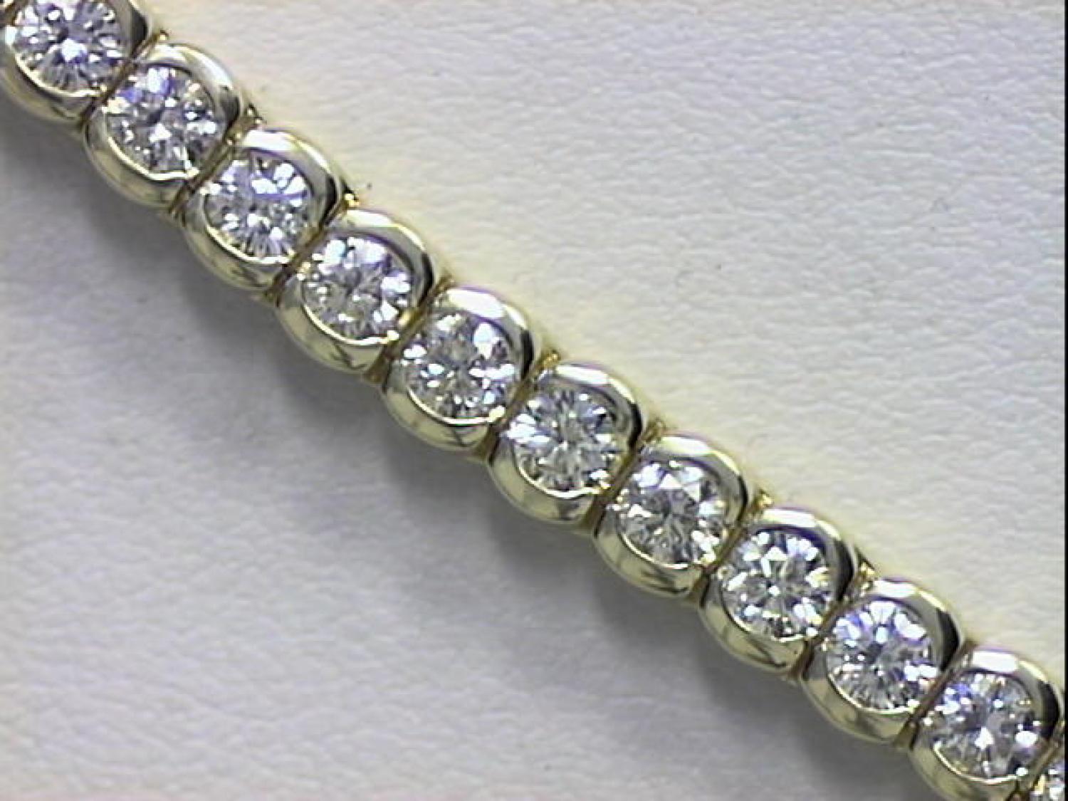 14K Yellow Gold Diamond Bracelet