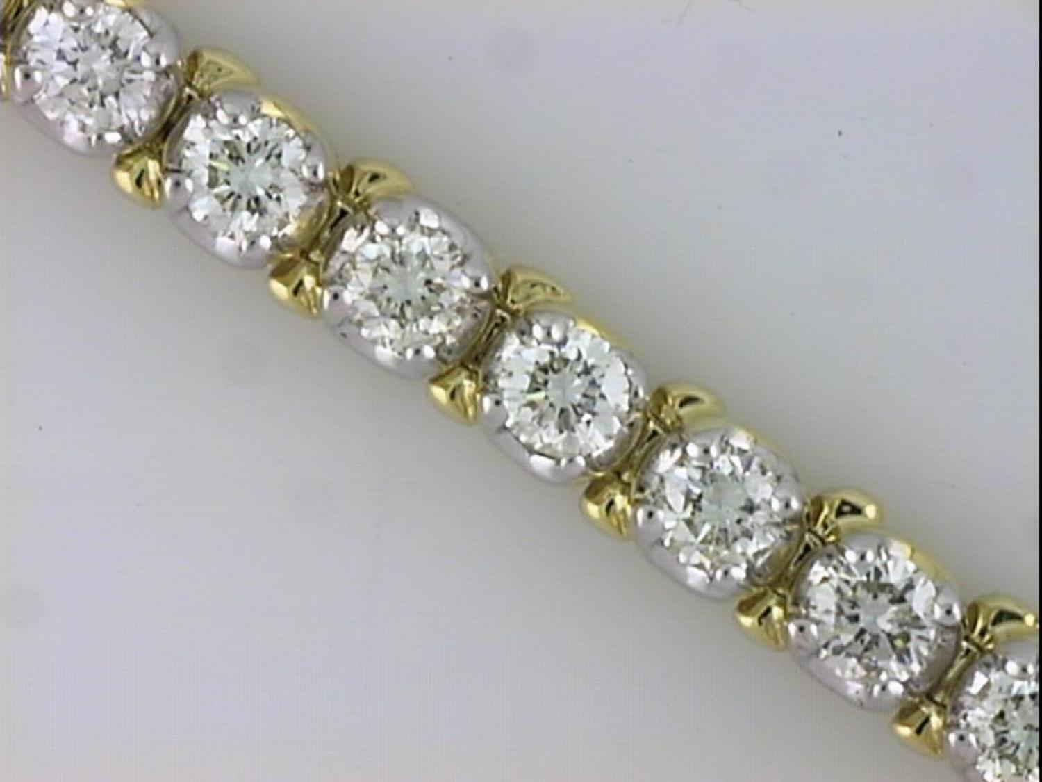 14K Yellow Gold Diamond Bracelet