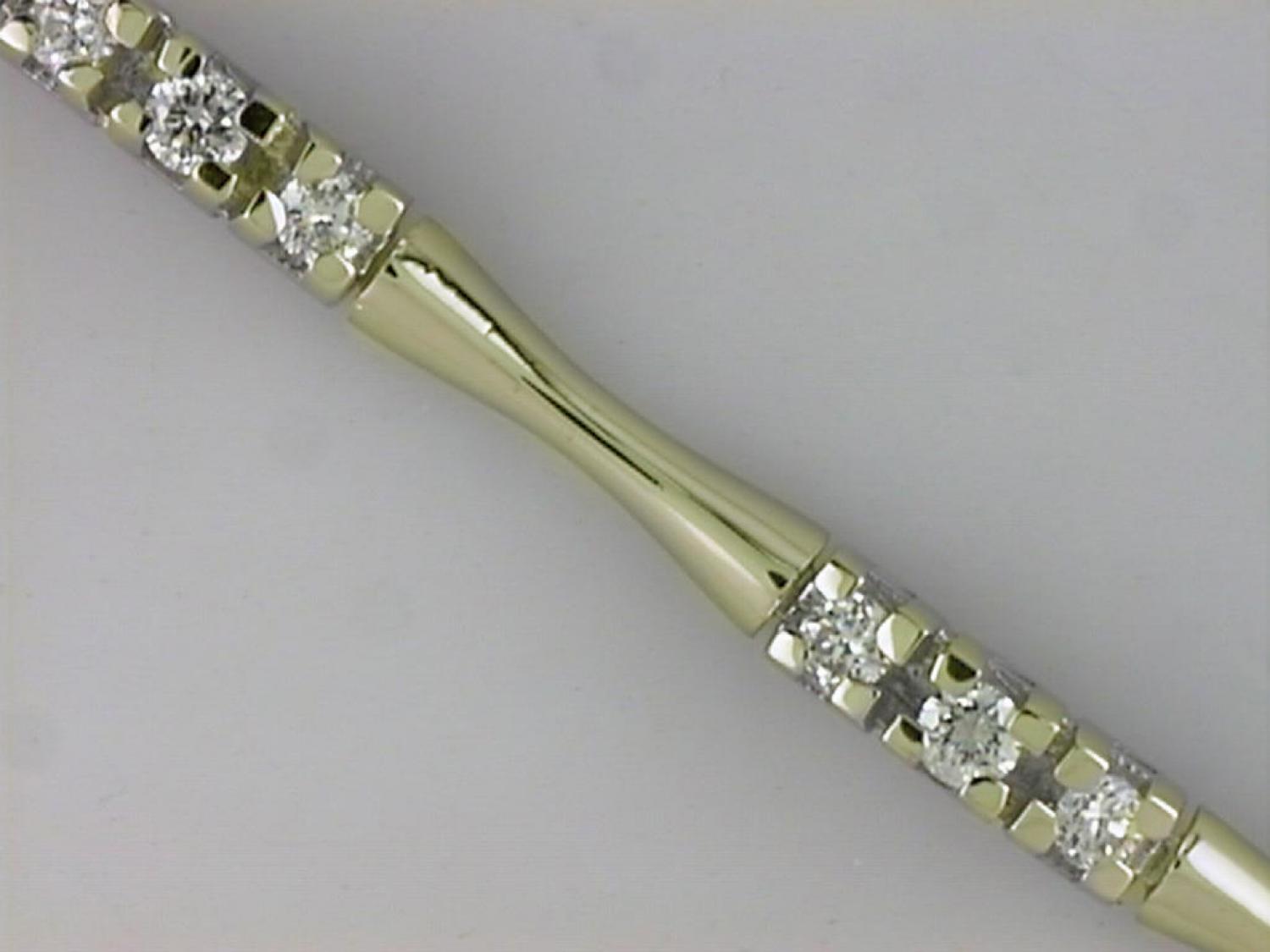 14K Yellow Gold Diamond Bracelet