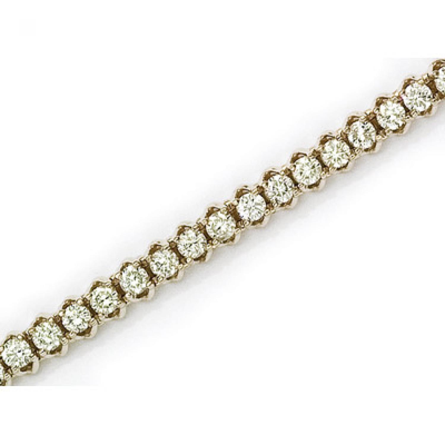 14K Yellow Gold Diamond Bracelet