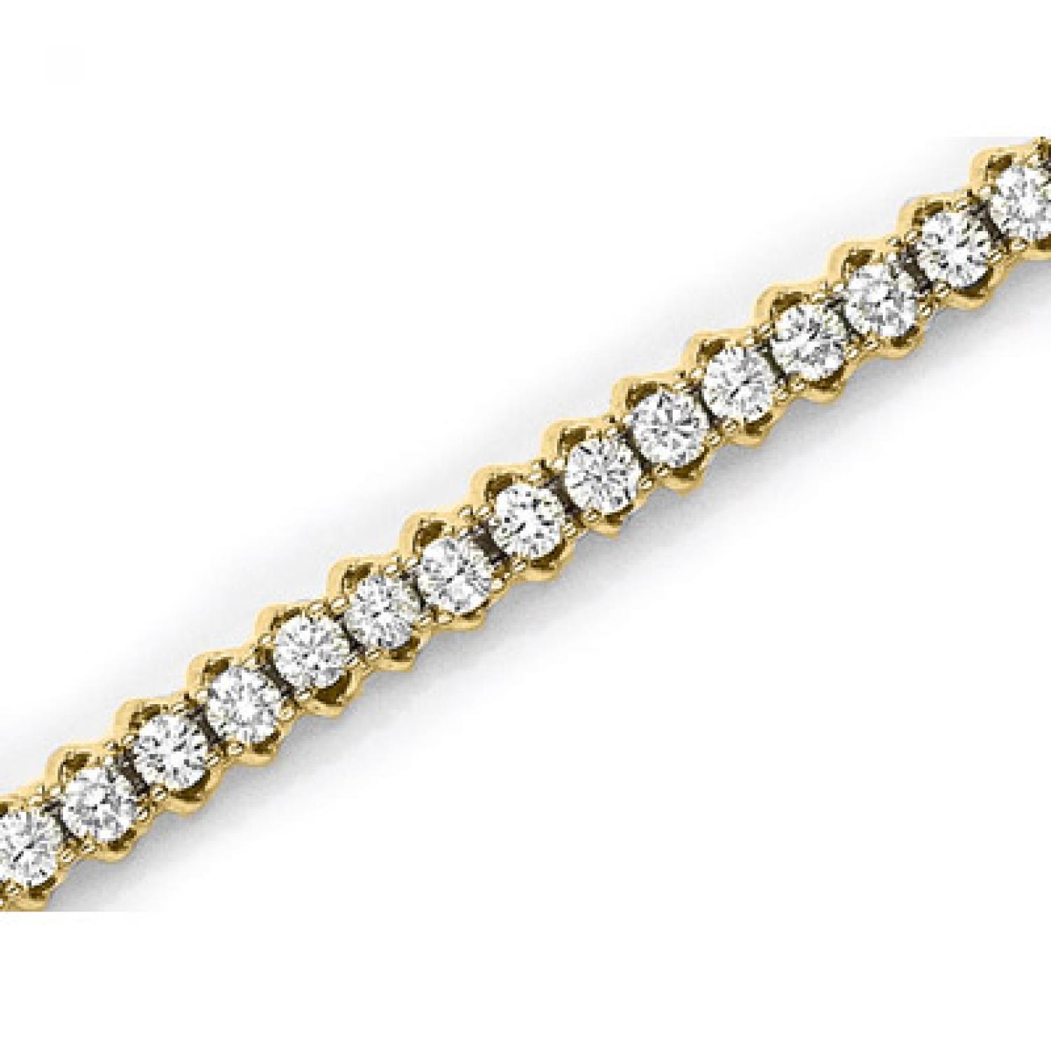 14K Yellow Gold Diamond Bracelet