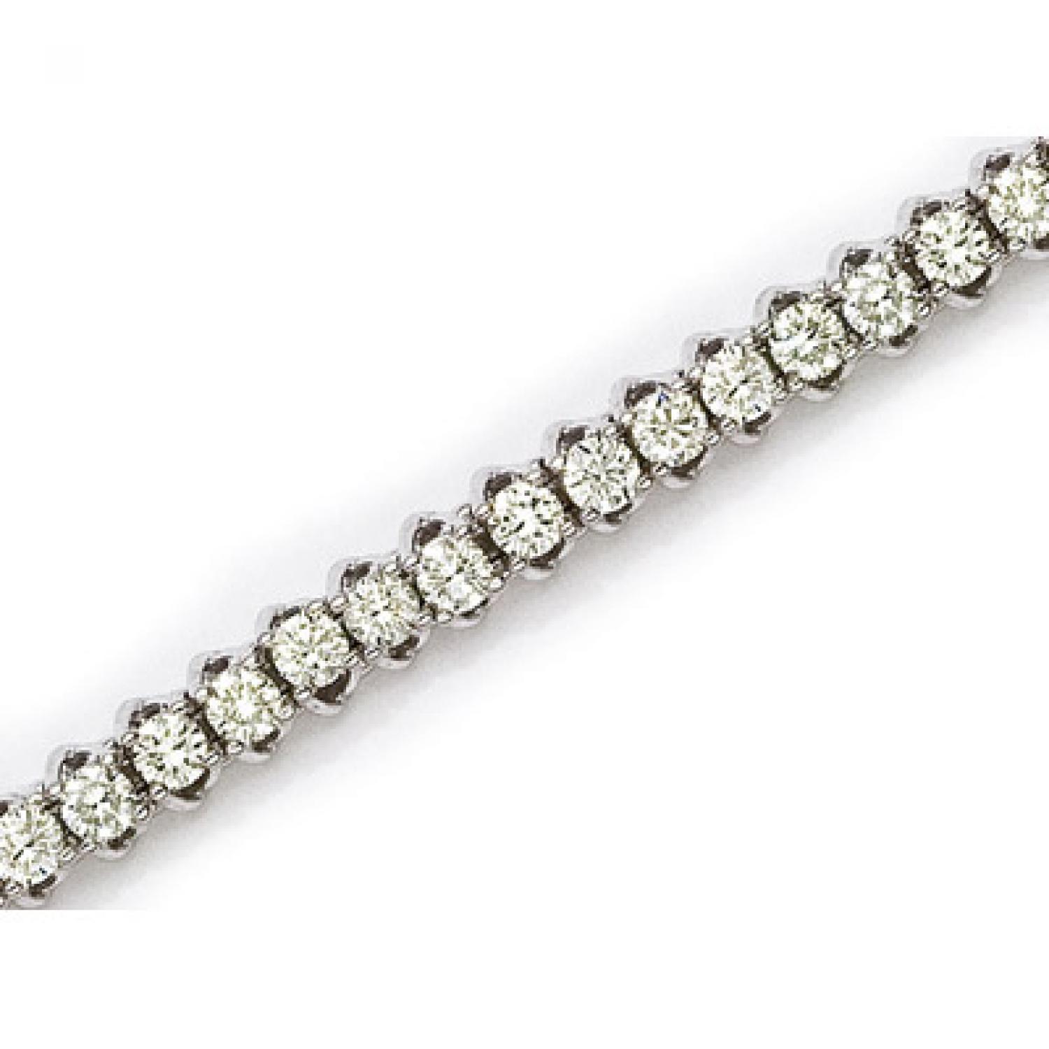 14K White Gold Diamond Bracelet