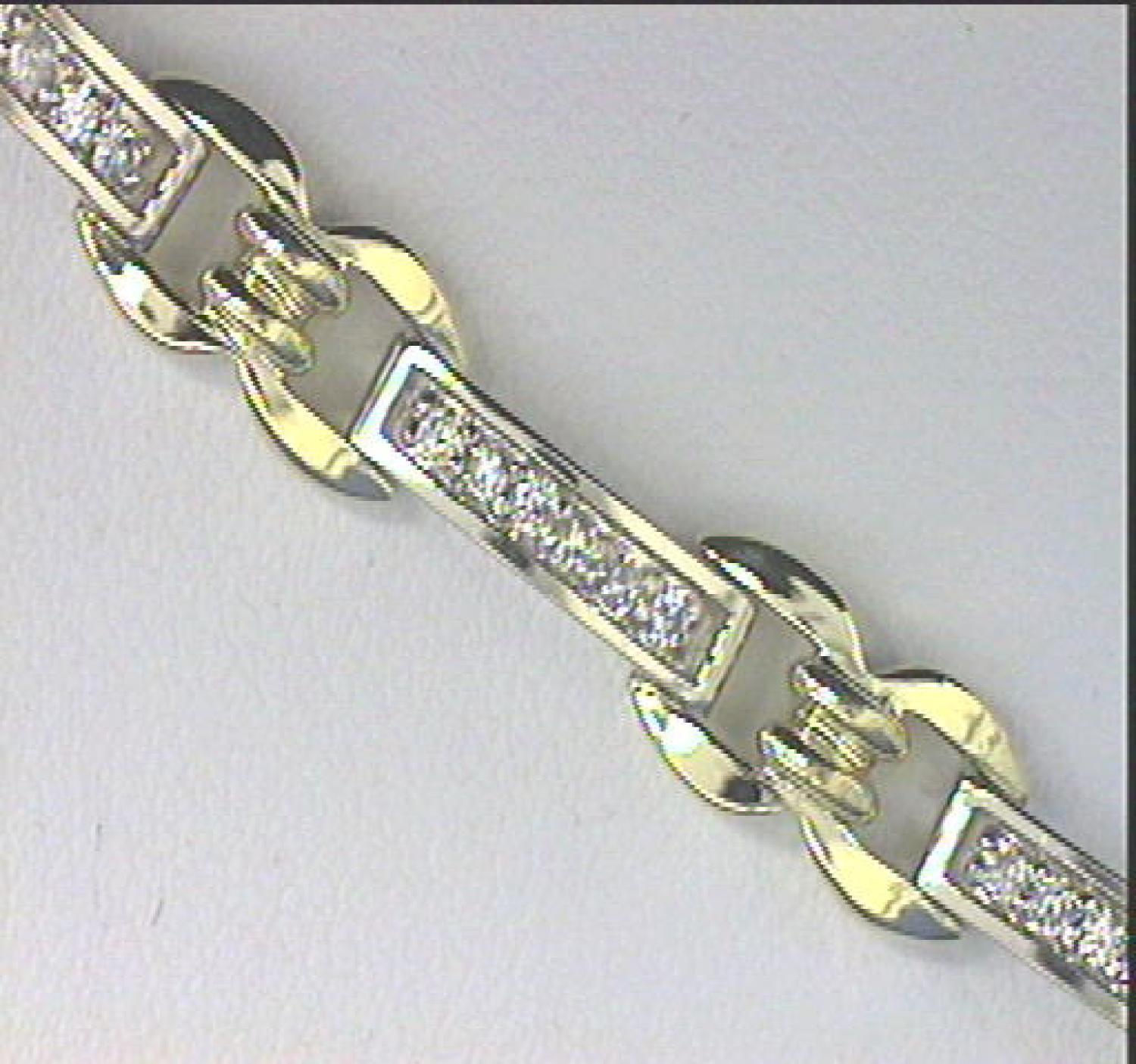 14K Yellow Gold Diamond Bracelet