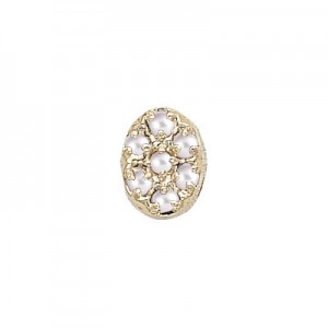 14 Karat Gold Pearl Slide