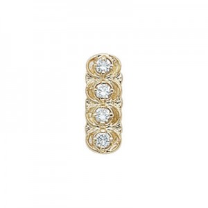 14 Karat Gold Diamond Slide