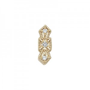 14 Karat Gold Diamond Slide