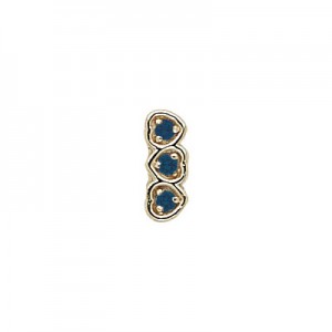 14 Karat Gold Sapphire Slide