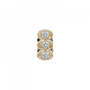 14 Karat Gold Diamond Slide