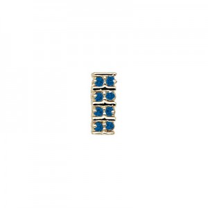 14 Karat Gold Sapphire Slide