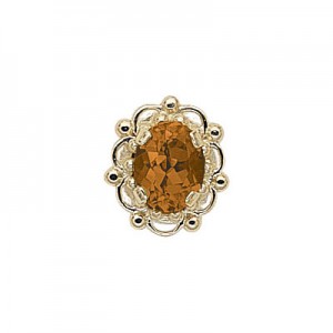 14 Karat Gold Citrine Slide