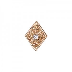 14 Karat Gold Diamond Slide