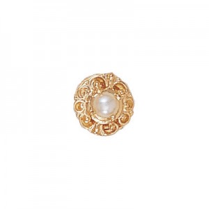 14 Karat Gold Pearl Slide