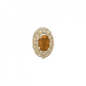 14 Karat Gold Citrine Slide