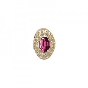 14 Karat Gold Rhodolite Garnet Slide