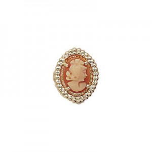 14 Karat Gold Cameo Slide