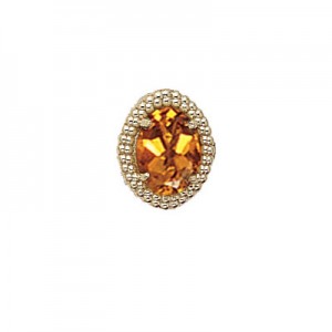 14 Karat Gold Citrine Slide