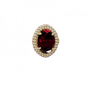 14 Karat Gold Garnet Slide