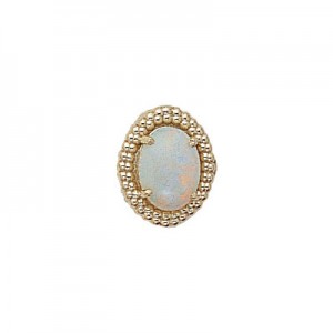 14 Karat Gold Opal Slide