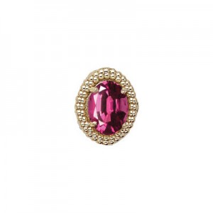 14 Karat Gold Rhodolite Garnet Slide