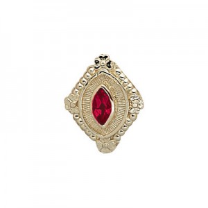 14 Karat Gold Ruby Slide