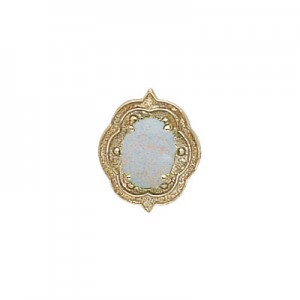 14 Karat Gold Opal Slide