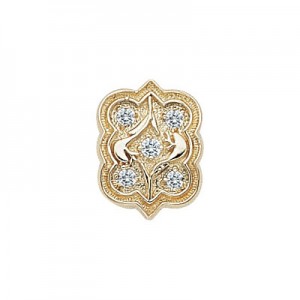 14 Karat Gold Diamond Slide