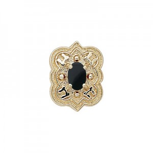 14 Karat Gold Onyx Slide