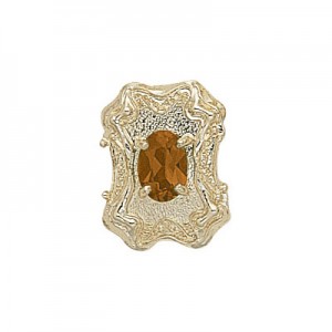 14 Karat Gold Citrine Slide