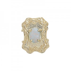 14 Karat Gold Opal Slide