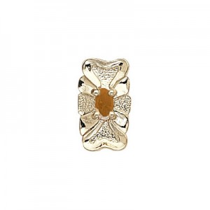 14 Karat Gold Citrine Slide