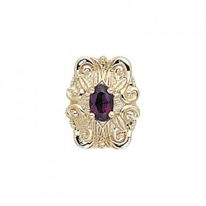 14 Karat Gold Rhodolite Garnet Slide