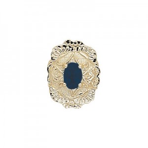 14 Karat Gold Sapphire Slide