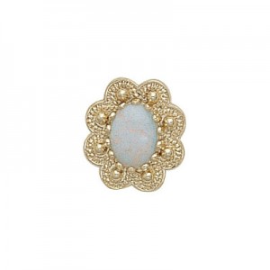 14 Karat Gold Opal Slide