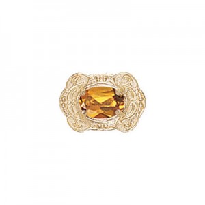 14 Karat Gold Citrine Slide