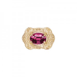 14 Karat Gold Rhodolite Garnet Slide