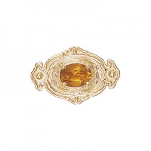 14 Karat Gold Citrine Slide