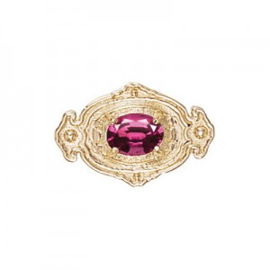 14 Karat Gold Rhodolite Garnet Slide