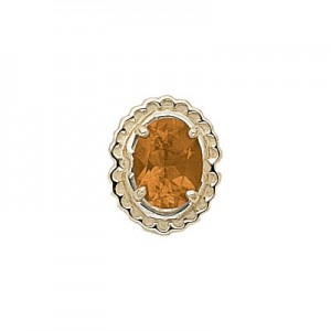 14 Karat Gold Citrine Slide