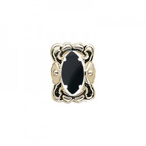 14 Karat Gold Onyx Slide