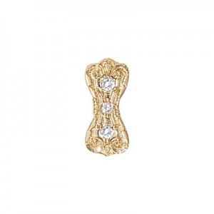 14 Karat Gold Diamond Slide