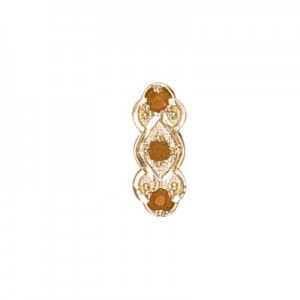 14 Karat Gold Citrine Slide