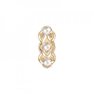 14 Karat Gold Pearl Slide