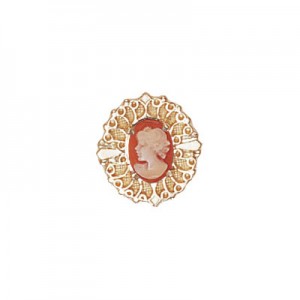 14 Karat Gold Cameo Slide